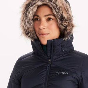 Like New | Marmot Montreaux Long Down Coat | Midnight Navy | Large (retail $325)